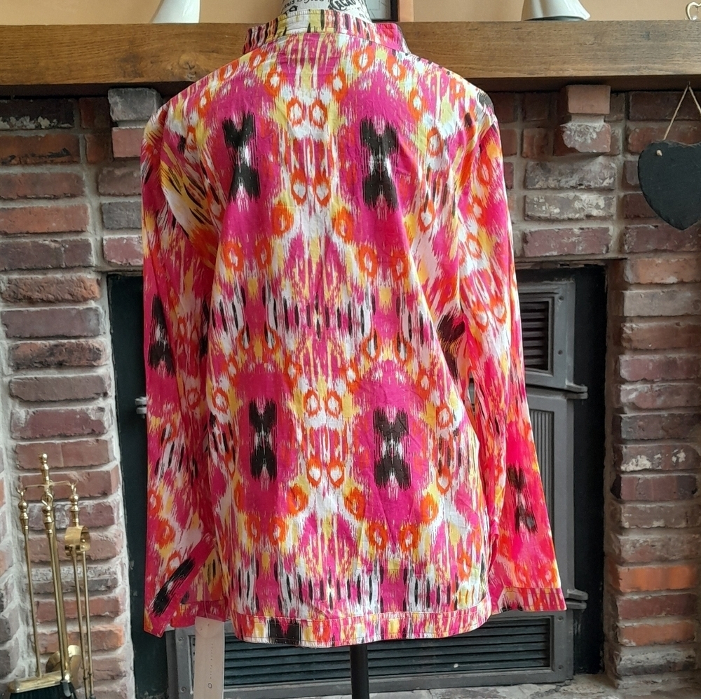 Liz Lange Vibrant Pink and Orange Tunic - Picture 6 of 7